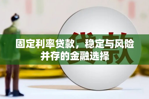 道里固定利率贷款，稳定与风险并存的金融选择