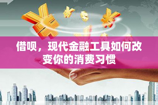 道里借呗，现代金融工具如何改变你的消费习惯