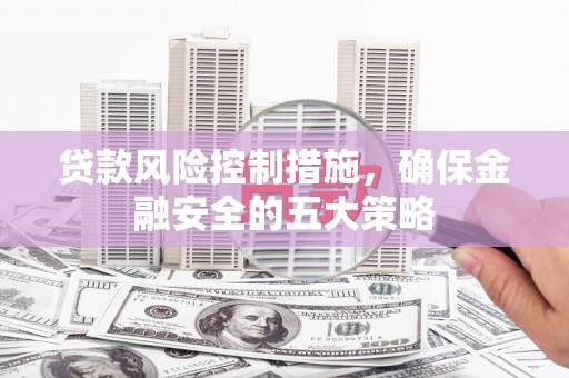 道里贷款风险控制措施，确保金融安全的五大策略