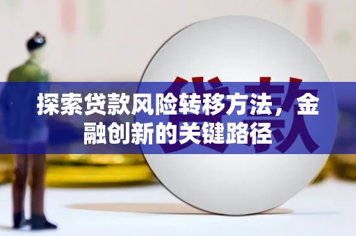 道里探索贷款风险转移方法，金融创新的关键路径