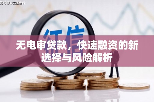 道里无电审贷款，快速融资的新选择与风险解析