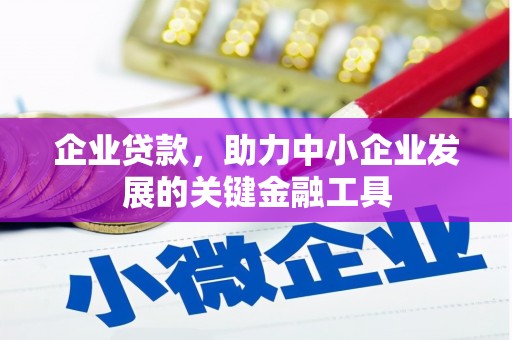 道里企业贷款，助力中小企业发展的关键金融工具