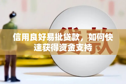 道里信用良好易批贷款，如何快速获得资金支持