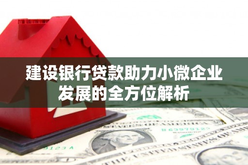 道里建设银行贷款助力小微企业发展的全方位解析