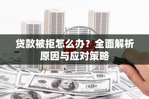 道里贷款被拒怎么办？全面解析原因与应对策略