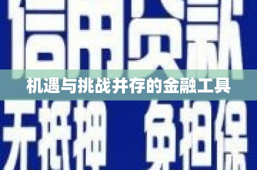 道里机遇与挑战并存的金融工具