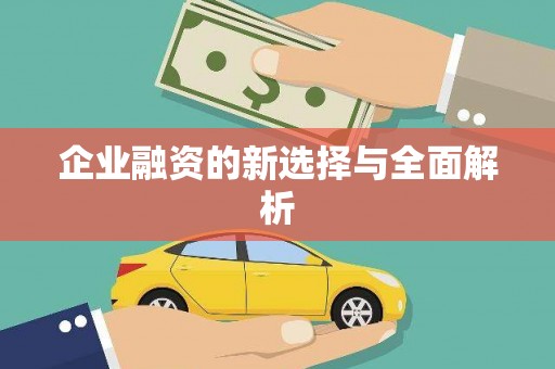 道里企业融资的新选择与全面解析
