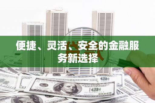 道里便捷、灵活、安全的金融服务新选择