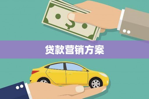 道里贷款营销方案